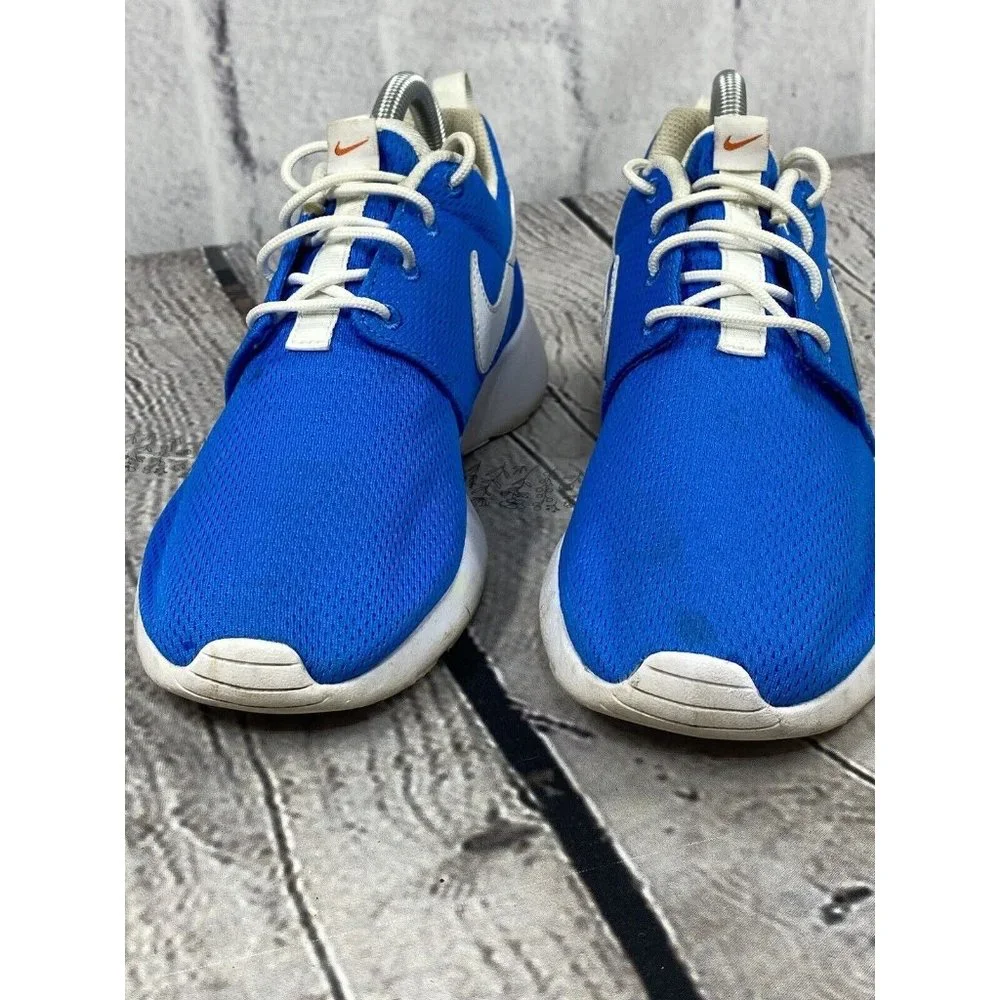 Nike Roshe One 599728 422 Running Training Mesh Sneakers Blue Athletic Size 6.5Y